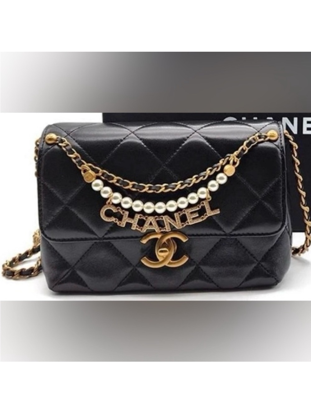 Beaute VIP Gift Black Vegan leather CC Crossbody Bag